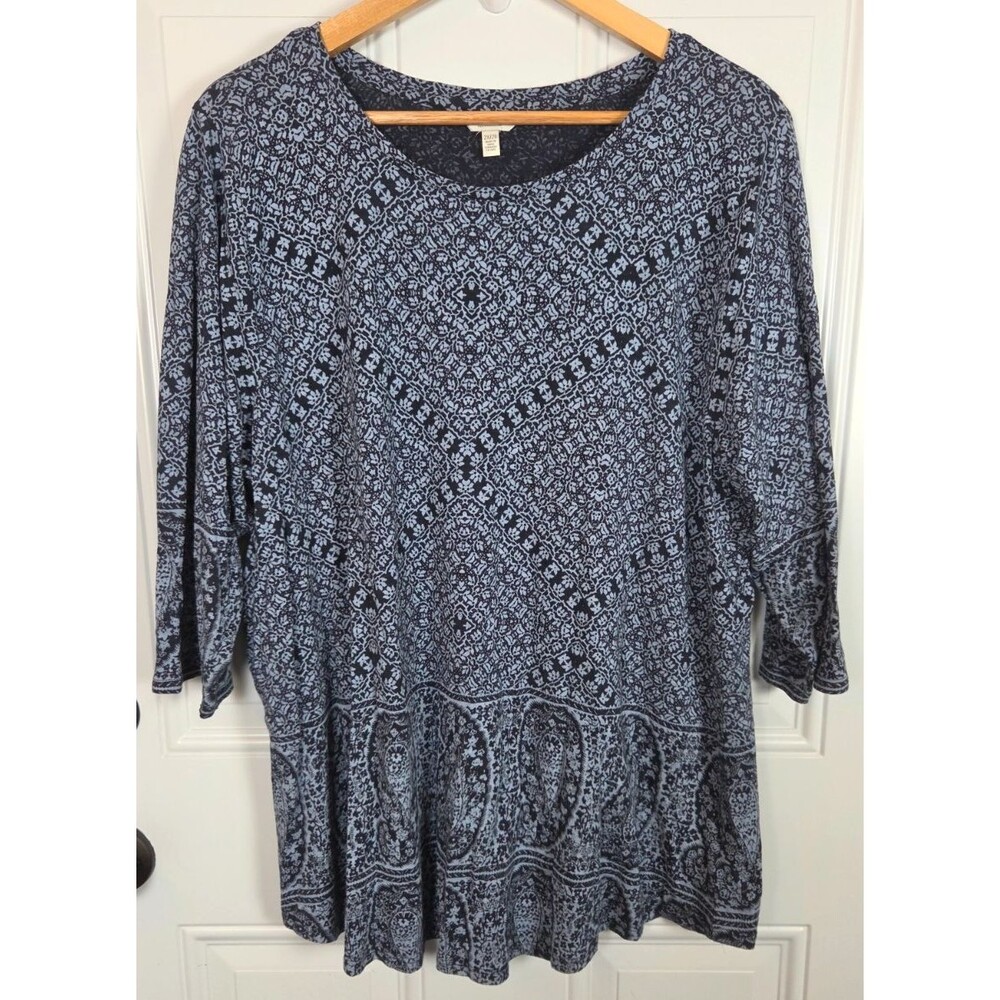Lucky Brand Womens Plus Size Boho Top Size 2X